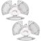 Luxrite Deformable LED Garage Light Bulbs 80W 8000LM 5000K Bright White 3 Adjustable Panel E26 Base 2-Pack LR42350-2PK - alternate 1